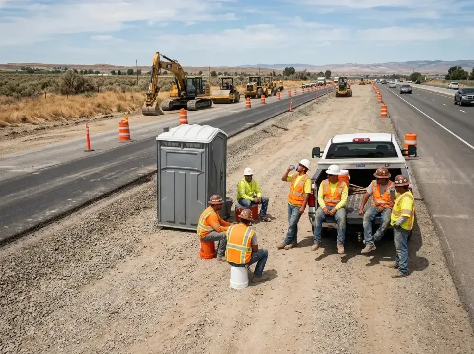 highway-road-construction-crew-007 — frequently asked questions, Porta Potty and Restroom Rentals in Midway City, CA
